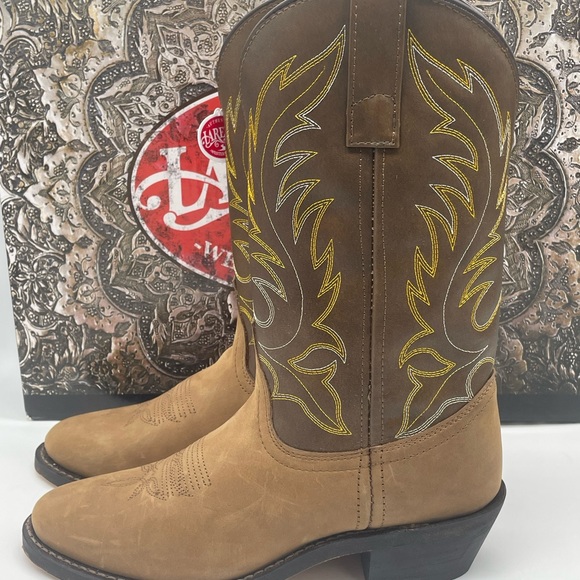 LAREDO Ladies Kadi Distressed Brown Cowboy Boots 5742 Western - Picture 6 of 16